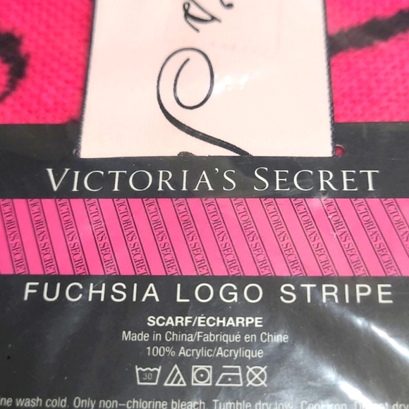 Victoria's Secret Accessories - toria's Secret Fuchsia Logo Scarf